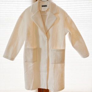 SHEIN Cream Teddy Jacket